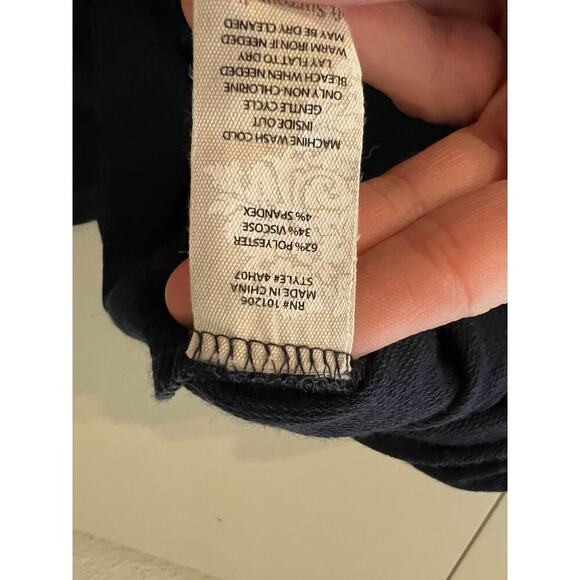 Soft Surroundings Dark Blue Sleeveless Button Detailed Front Midi Dress Size S - Picture 8 of 14